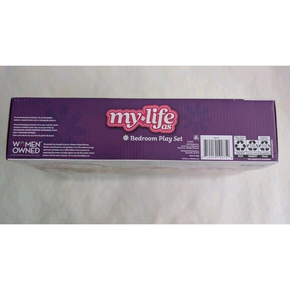 My Life As Bedroom Play Set 18" Dolls 20 Piece Set Drawers Lamp Bank Decorations - Picture 5 of 6